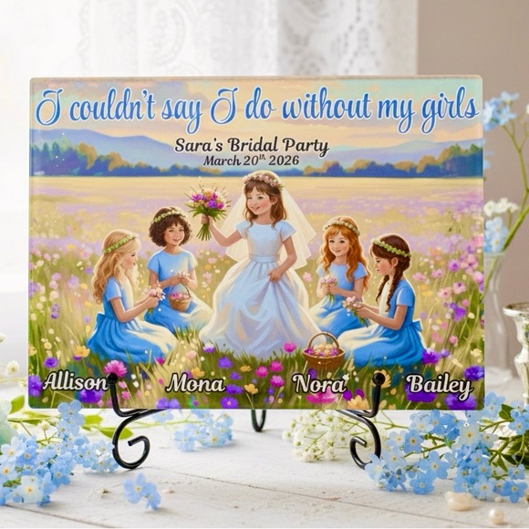 Bridal Party Personalized Plaque